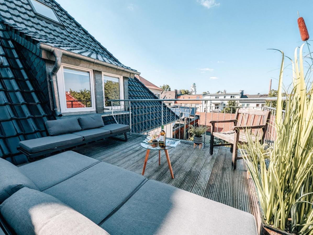 4-Schlafzimmer-Terrassensuite Oasis - Workspace Em-Apartments Deutschland Bielefeld Luaran gambar