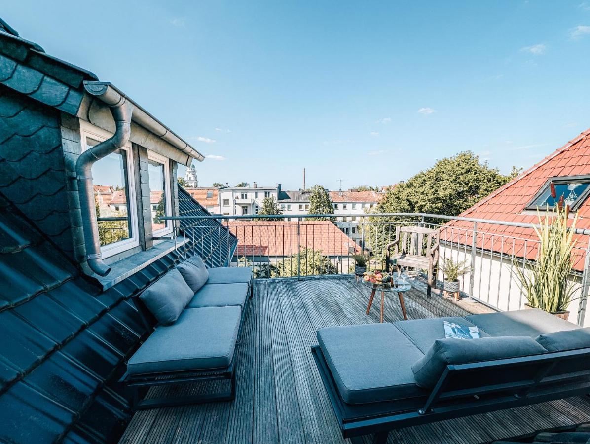 4-Schlafzimmer-Terrassensuite Oasis - Workspace Em-Apartments Deutschland Bielefeld Luaran gambar